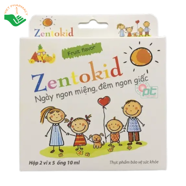 Zentokid giúp bé ngon miệng, ngủ ngon giấc (hộp 10 ống)